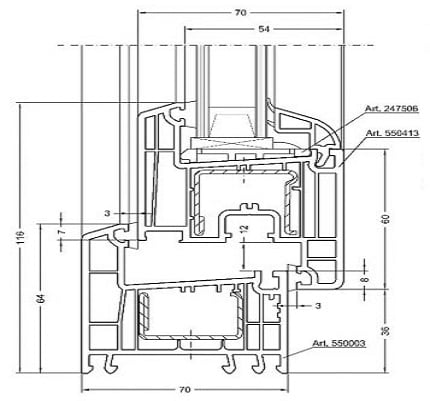Profile termopan 5 camere - REHAU Euro-Design 86 Plus